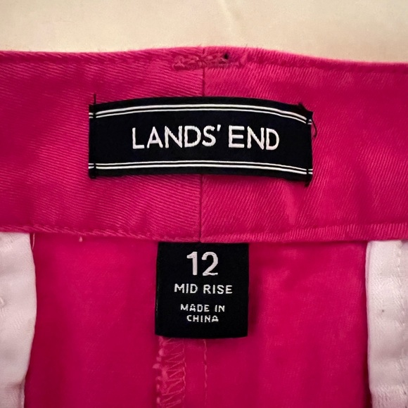 🌸🌸EUC Lands’ End Ladies Fuchsia Shorts Size 12 🌸🌸 - Picture 3 of 5